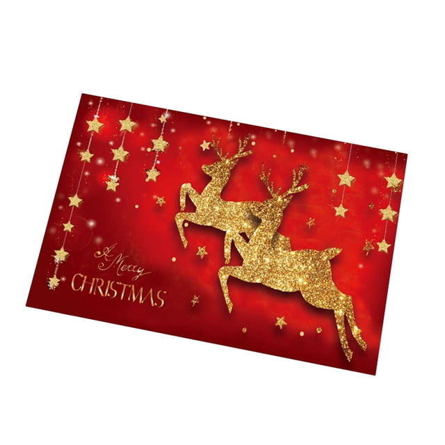 SDNall Rugs for Living Room, Christmas Decorations for the Home, Christmas Floor Mat Holiday Decoration Entrance Hall Bedroom Living Room Delicate Edging Non Slip Foot Mat