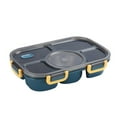 thumbnail image 4 of Tineasur 1Pc Navy Plastic Lunch Box with Five Compartments for Office Use, 4 of 8