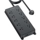 thumbnail image 1 of Protector contra sobretensiones para regleta, 2 puertos USB C y 2 puertos USB A, enchufe plano, 1 of 5