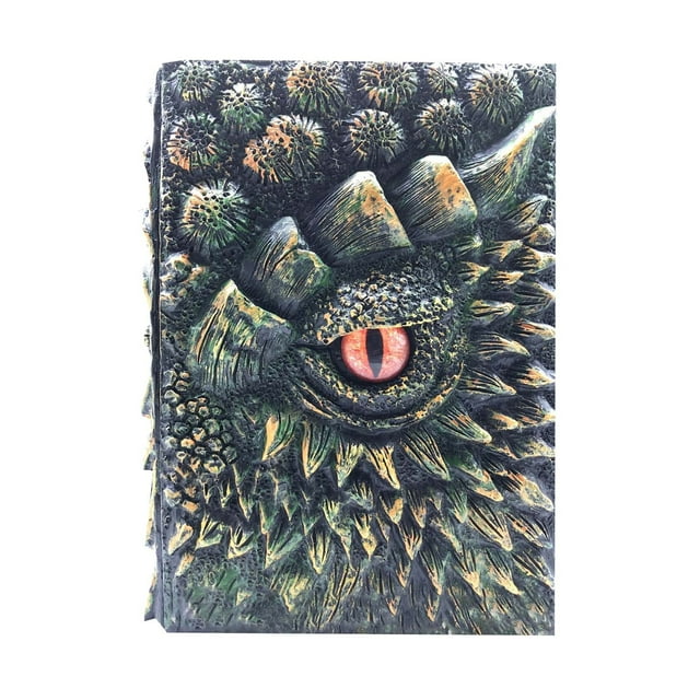 TIELUTT Book Resin Crafts Notebook 1.1 Exquisite Handmade Journal for Writing and Sketching Minimalist Dotted for School Spiral College Ruled 5 Subject Graph Paper Loose Leaf Hardcover