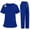Blue, variant on Fgvctg Womens Scrub Sets Plus Size Medical Scrub Sets Stretchy V-Neck Yoga Scrub Pants and Tops Scrub Joggers Nursing Scrubs Tall Scrubs Sets Yellow S