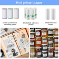 thumbnail image 3 of 10 Rolls Thermal Paper Self-Adhesive Sticker Paper, for Mini Sticker Receipt Printer Portable Thermal Pocket Printer, 3 of 7