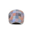 thumbnail image 3 of WITHMOONS Colorful Newsboy Flat Cap Cotton Check Plaid Cabbie Gatsby Golf Beret Hat YZ30106 (Orange), 3 of 7