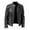 Black Coat for Men, variant on BVnarty Men's Genuine Leather Jacket Motorcycle Biker Slim Fit Stand Collar Zipper Outwear Large (Black,S)