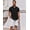 Black, variant on Black Button Up Shirt Men Short Sleeve Button Down Shirt Beach Summer Shirt