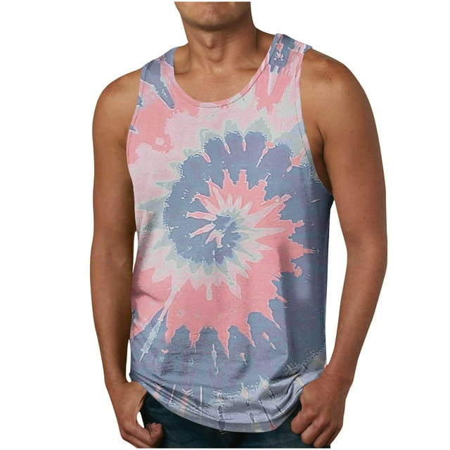 Camiseta de Cuello Redondo sin Mangas para Hombres Camiseta de Cuello Redondo para Hombres