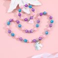 thumbnail image 1 of Conjunto de collar y pulsera para niños, colorido conjunto de joyas para niñas pequeñas, excelente joyería de moda y opción de regalo para niños, 1 of 5