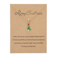 thumbnail image 2 of Creative Dripping Oil Santa Snowman Necklace Wishing Painting Oiled Paper Card Necklace, 2 of 9