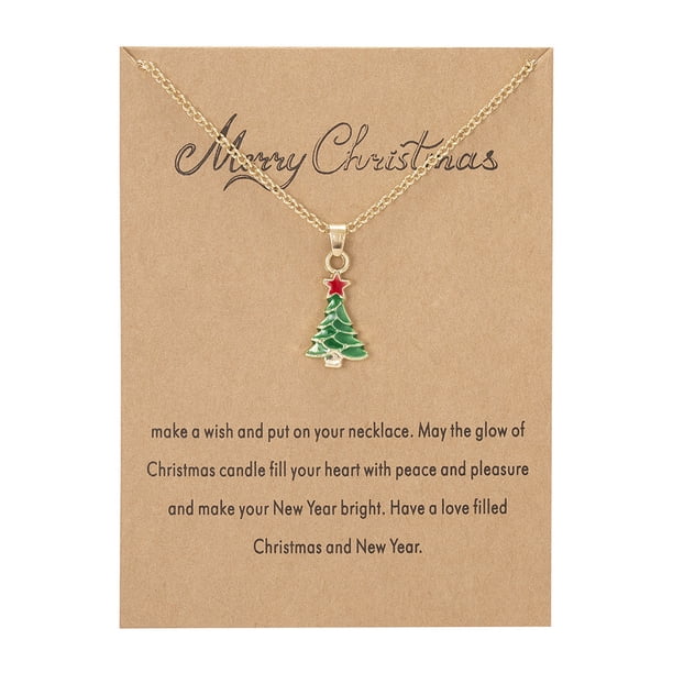 Xihbxyly Collar de Papá Noel, Colgante con Diseño de Aceite Goteando, Accesorio con Dije de Muñeco de Nieve, Joyería de Moda para Fiestas, Idea de Regalo para Todas Las Edades, Espíritu Festivo.