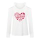 thumbnail image 4 of Mujeres Casual Impreso Sexy Manga larga Cuello en V Jersey Fuera del hombro Blusa Camiseta Tops Pompotops gfhjh22958, 4 of 4