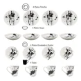 thumbnail image 4 of Vajilla Kaiser Porcelana 16 Pzas Blanco Negro 4 Pers, 4 of 6