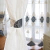 Abrazaderas metálicas para cortinas, ideales para el hogar y la oficina. Sujetadores decorativos para cortinas transparentes (1 unidad).