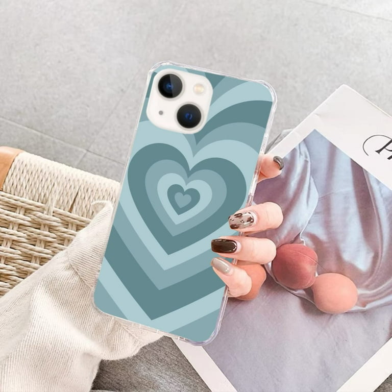 Blue Hearts Case for iPhone 13 Mini,Aesthetic Art Design TPU Shock-proof Cover  Case - Walmart.com
