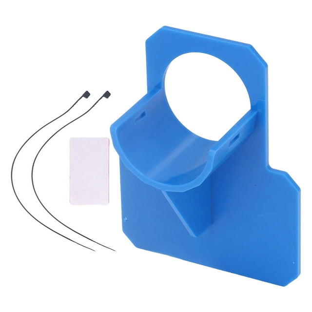 Uadme Juego de Soporte para tubería de Piscina Soporte para Manguera de tubería de Piscina Soporte para Accesorios de Piscina sobre el Suelo Soportes de Soporte para Manguera con Cinta y Brida(Azul)