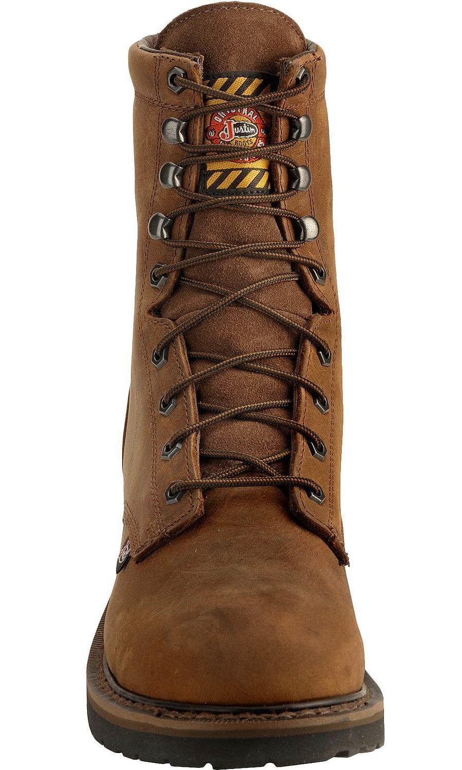 justin wyoming lace up boots