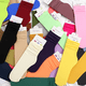 thumbnail image 3 of Calcetines de terciopelo de color liso para primavera y verano, medias de seda helada rizadas de tubo medio, calcetines de jacquard Thi Stacks para niños, 3 of 6