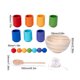 thumbnail image 3 of Bolas Rainbow en tazas Montessori Toys Baby Learning Toys para niños de 3 años y más para aprender clasificación de color y contado, 3 of 9