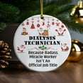 thumbnail image 3 of Ornament Kits 2025, Ornaments 2025 - Dialysis Technician Ornaments Christmas 2025, Birthday Gifts for Mom, Dad, Grandma, Grandpa, Dialysis Technician Christmas Tree Decoration Ceramic Ornament, 3 of 3