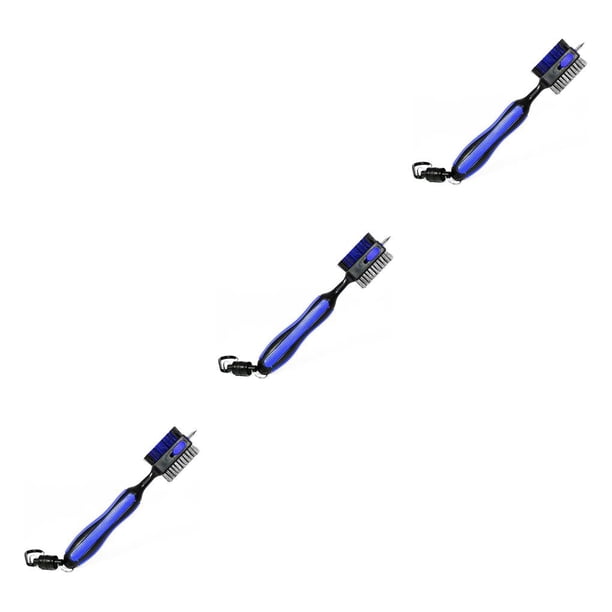 Advancent Cepillo de limpieza de palos de golf Alambre de acero Herramienta de mantenimiento de eje de golf profesional con dispositivos de punta Type1 NO1