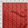 thumbnail image 2 of oneOone Tissu Polyester Spandex Rouge Joyeux Noël Tissu pour Robe Tissu Imprimé au Mètre 56 Pouces de Large, 2 of 4