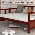 thumbnail image 5 of Giantex Wood Daybed Frame Full Size, Sofa Bed Frame w/Wooden Slats Support, No Box Spring Needed, 5 of 6