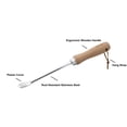 thumbnail image 2 of Rooty Dandelion Weeder Tool with Stainless Steel, Wooden Handle,Easy for Garden Weeding Removal,Weed Puller/Rust Resisitant, 2 of 4