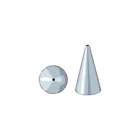 Stainless Round Tip Pastry Tek Stainless Steel #1S Round Piping Tip - 3/4