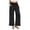 Black-pants, variant on Inverlee Women's Cotton Linen Palazzo Pants Summer Casual Wide Leg Trousers Trendy Breathable Elastic Waist Drawstring Bottoms with Buttons