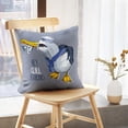 thumbnail image 5 of LALILO Throw Pillow Covers Seagull Striped Sea And With Fish Lettering Cushion Cover 18" x 18", 2 Pack, 5 of 6