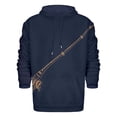 thumbnail image 5 of JIAYUE Mens Hoodie Drawstring Hooded Fishing Graphic Long Sleeve Pullover Tops Front Pocket Loose Sweatshirt for Light Activity Wear, 5 of 5