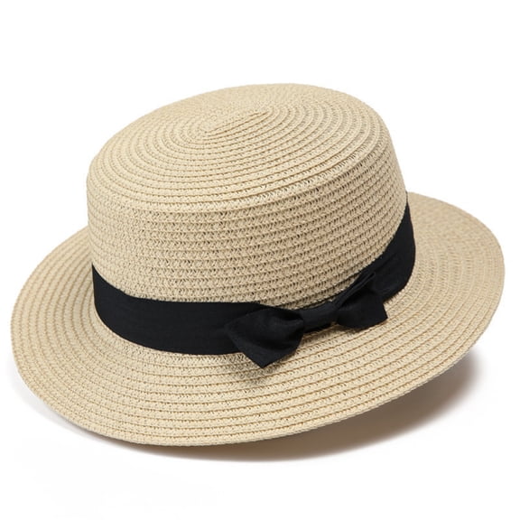 Women's Large Sunshade Straw Hat for Beach, Seaside Summer Holiday