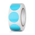 thumbnail image 1 of Etiquetas térmicas YIKIADA Blue Circle de vinilo, 2,5 cm, impermeables, 500 unidades, 1 of 7