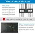 Ceiling TV Mount for 2665 inch TVs Hanging Full Motion TV Mount