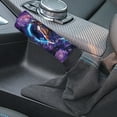 thumbnail image 3 of FORUDESIGNS Horse Rose Heart Pattern 2 PCS Car Handbrake Cover Gear Shift Cover Set Smooth Comfortable Car Handle Level Stick Knob Cover Universal Case Sleeve Hand Protector Auto Decoration, 3 of 5