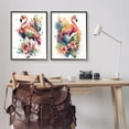 thumbnail image 3 of Stupell Industries Modern Tropical Flamingos Animals & Insects Painting Black Framed Art Print Wall Art, 24 x 30, 3 of 10