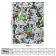 thumbnail image 4 of Orinice Koala Throw Blanket - Soft   Koala Blankets for Girls Boys Kids Koala Lovers - Warm Koala Throw Blankets for All Season Lap, Chair, Sofa  60x80in, 4 of 6