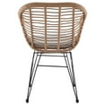 thumbnail image 4 of Manhattan Comfort Antibes 1.0 Steel Rattan 3-Piece Patio Conversation Set with Cushions in Grey, 4 of 5
