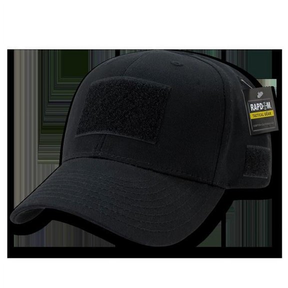 Low Crown Structured Tactical Cap - Black