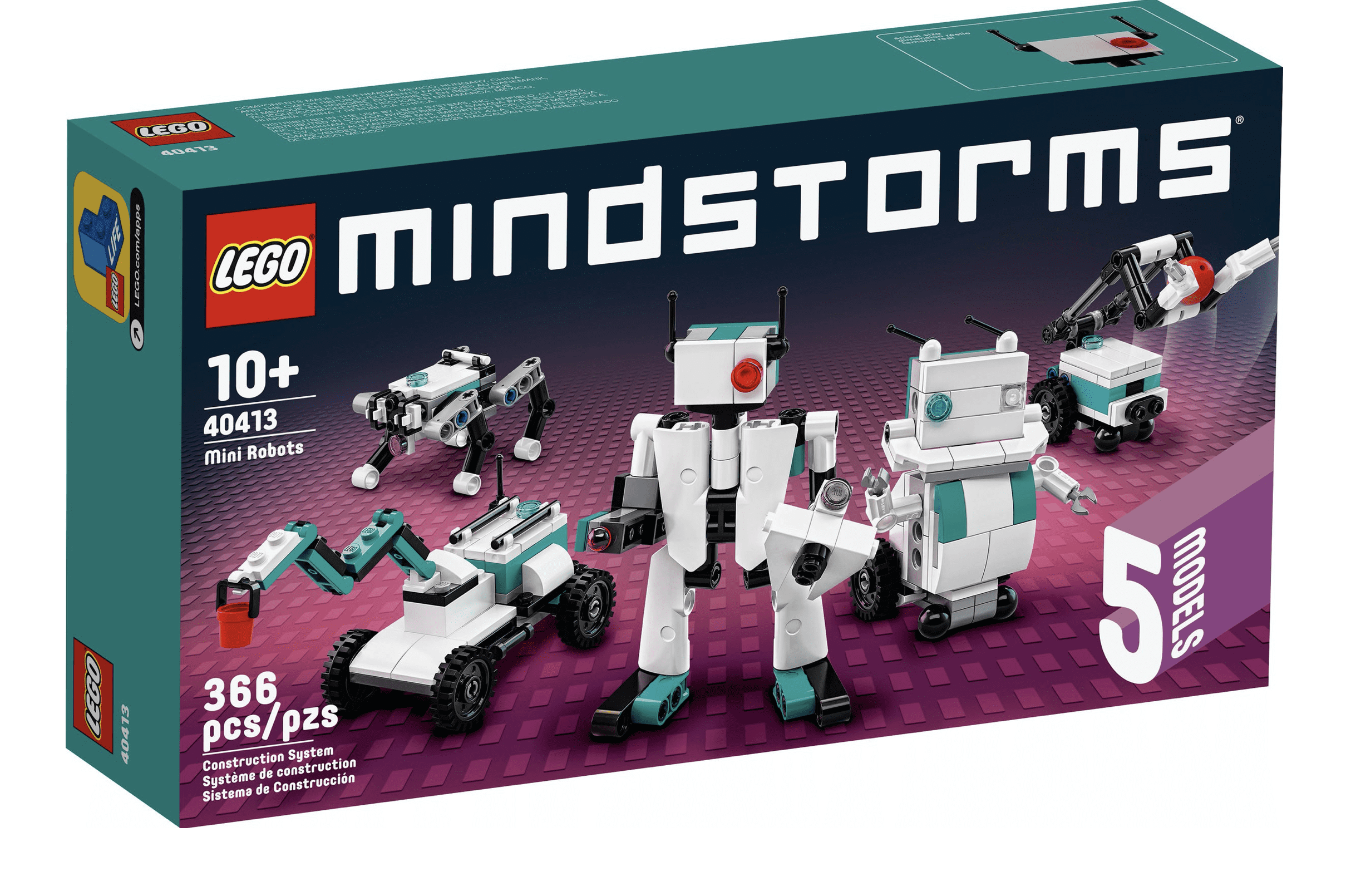 tendens regeringstid Selskabelig Lego 40413 Mindstorms Mini Robots 5 Models Set New with Sealed Box -  Walmart.com