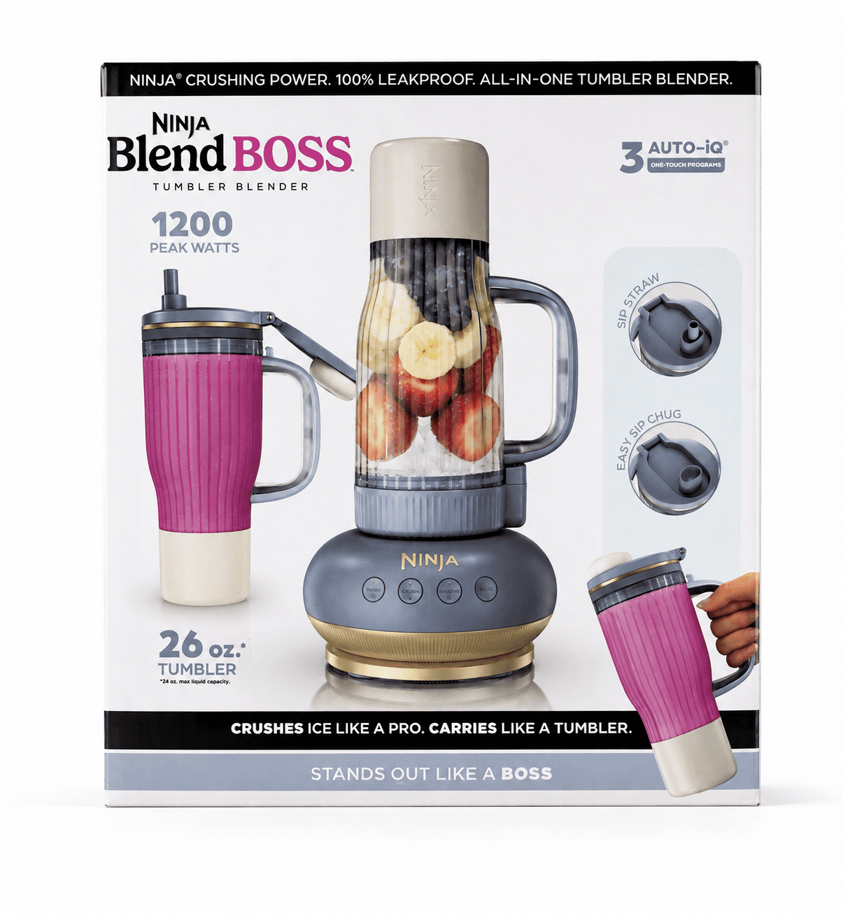 Ninja, Blender, 72 oz. capacity, 1400 peak watts, Auto-iQ