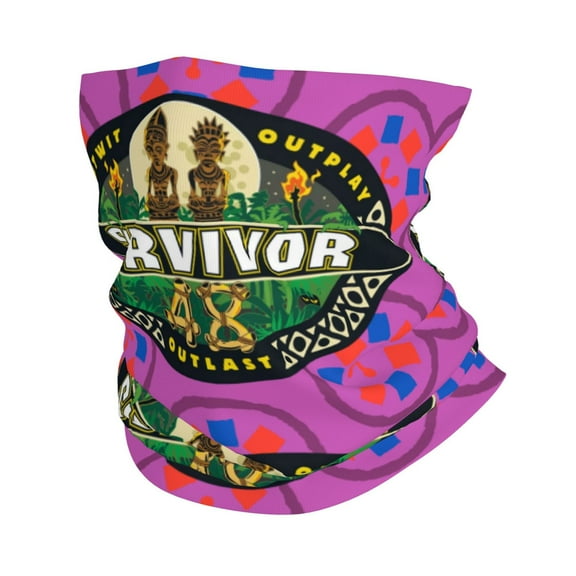 Survivor 48 Bandanas Fashion Print Mask Seamless Neck for Men Women Headwear