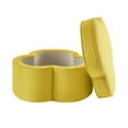 thumbnail image 4 of Rustic Manor Romilly Velvet Clover Shaped Cocktail Storage Ottoman, Yellow, 4 of 8