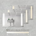 thumbnail image 4 of Wall Mounted LED Medicine Cabinets 36" x 24" for Bathroom & Washroom, with Large Storage Capacity, 3000K - 6000K Adjustable Brightness, 4 of 8