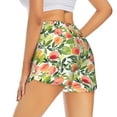 thumbnail image 3 of Bixox Women's Fruits Peach1 pattern 2 in 1 Running Shorts - Lightweight Athletic Workout Gym Yoga Shorts Liner with Pockets - Small, 3 of 5