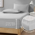 thumbnail image 5 of Degrees of Comfort Coolmax Cooling California King Sheet Sets | Best Sheet Set for Hot Sleepers | Soft, Deep Pocket 4-Pcs - Light Grey, 5 of 15