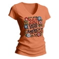 thumbnail image 4 of MEICHEN Women's 250Th Anniversary Print V Neck T Shirt 250Th Anniversary Tshirt Patriotic Tee, 4 of 4
