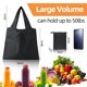 thumbnail image 3 of Billuyoard Bolsas de compras reutilizables, plegables y prácticas, fáciles de llevar, para una amplia gama de usos, 3 pack/lote Almacenamiento y organización del hogar, 3 of 6