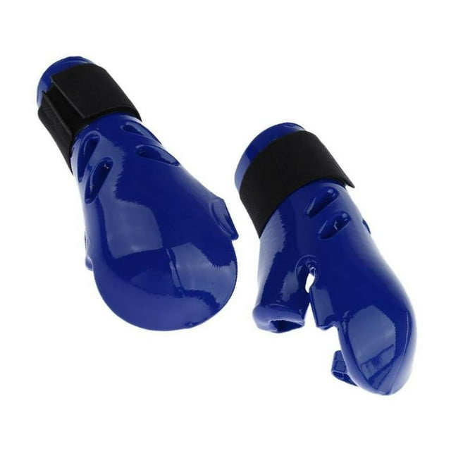 Gants de Sparring Taekwondo pour Enfants MMA Boxe Kickboxing Frappe Main Équipement de Protection Bleu P