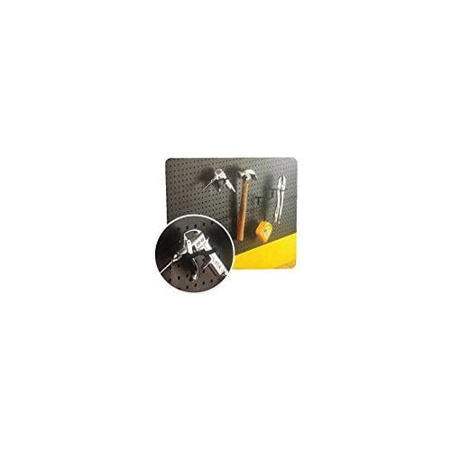 Hang Shovels RamPro 4 Black Wall Mount Screw-in Tool Holder Great for Garage//Workshop Storage Utility U-Hooks 3 /½ Brooms Garden Tools Rakes etc.