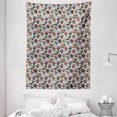 thumbnail image 1 of Floral Tapestry, Image of Spring Pattern with Hibiscus Flowers and Calligraphic Elements, Wall Hanging for Bedroom Living Room Dorm Decor, 60W X 80L Inches, White and Multicolor, by Ambesonne, 1 of 2